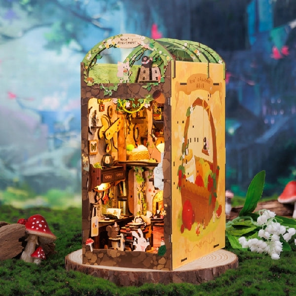 Miniature Diy Kit Book Nook | Mole's Apartment