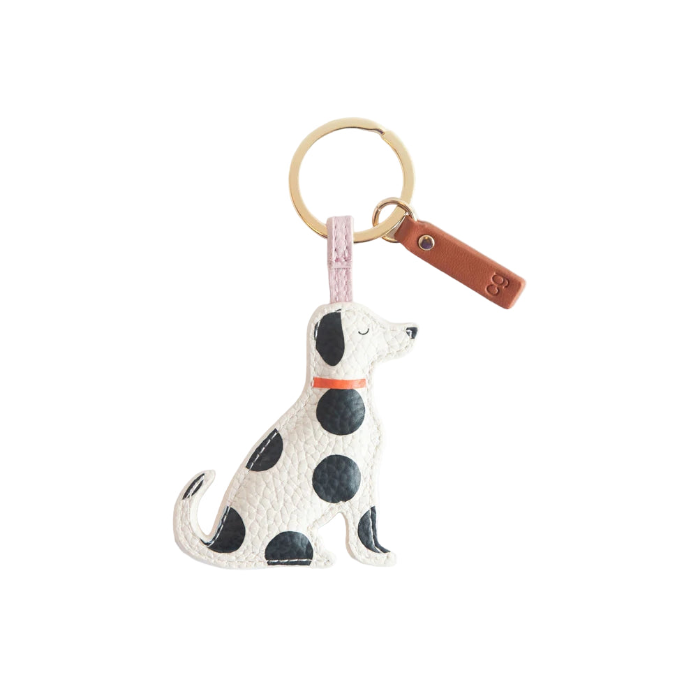Polka Dot Dog Keyring