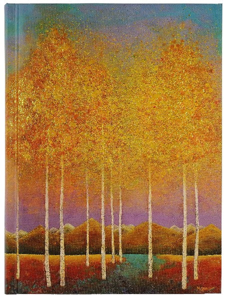 Moonlit Aspens Midsize Journal