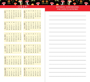 2027-28 Peter Pauper 2-Year Pocket Planner | Mushrooms