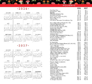 Peter Pauper 2026-27 2-Year Pocket Planner | Mushrooms