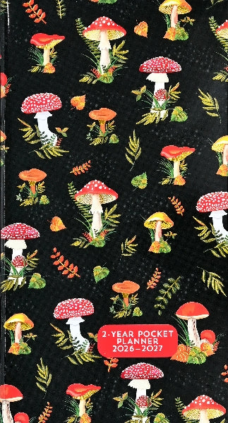 Peter Pauper 2026-27 2-Year Pocket Planner | Mushrooms