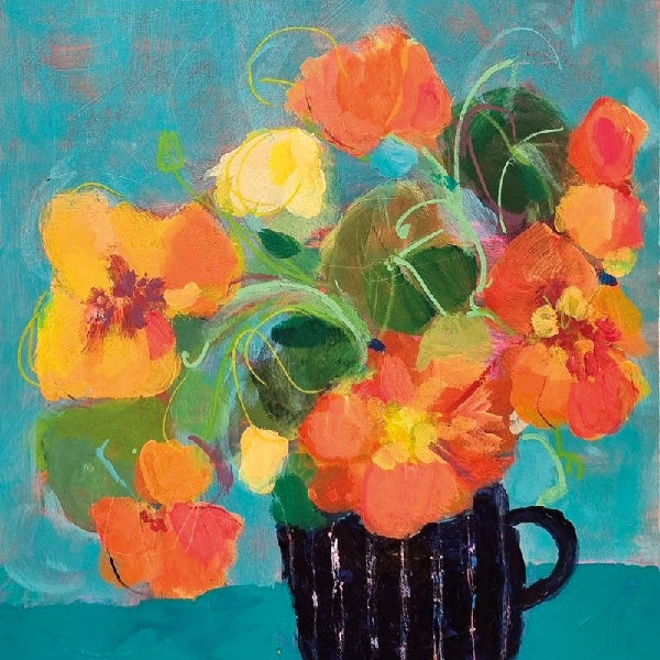 Nasturtiums Blank Art Card