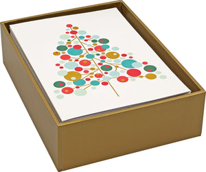 Ornamental Tree Mini Boxed Holiday Cards | Set of 20