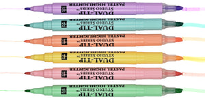 Pastel Dual Tip Highlighter Set