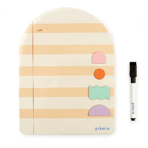 Pink Stripe Magnetic Memo Board
