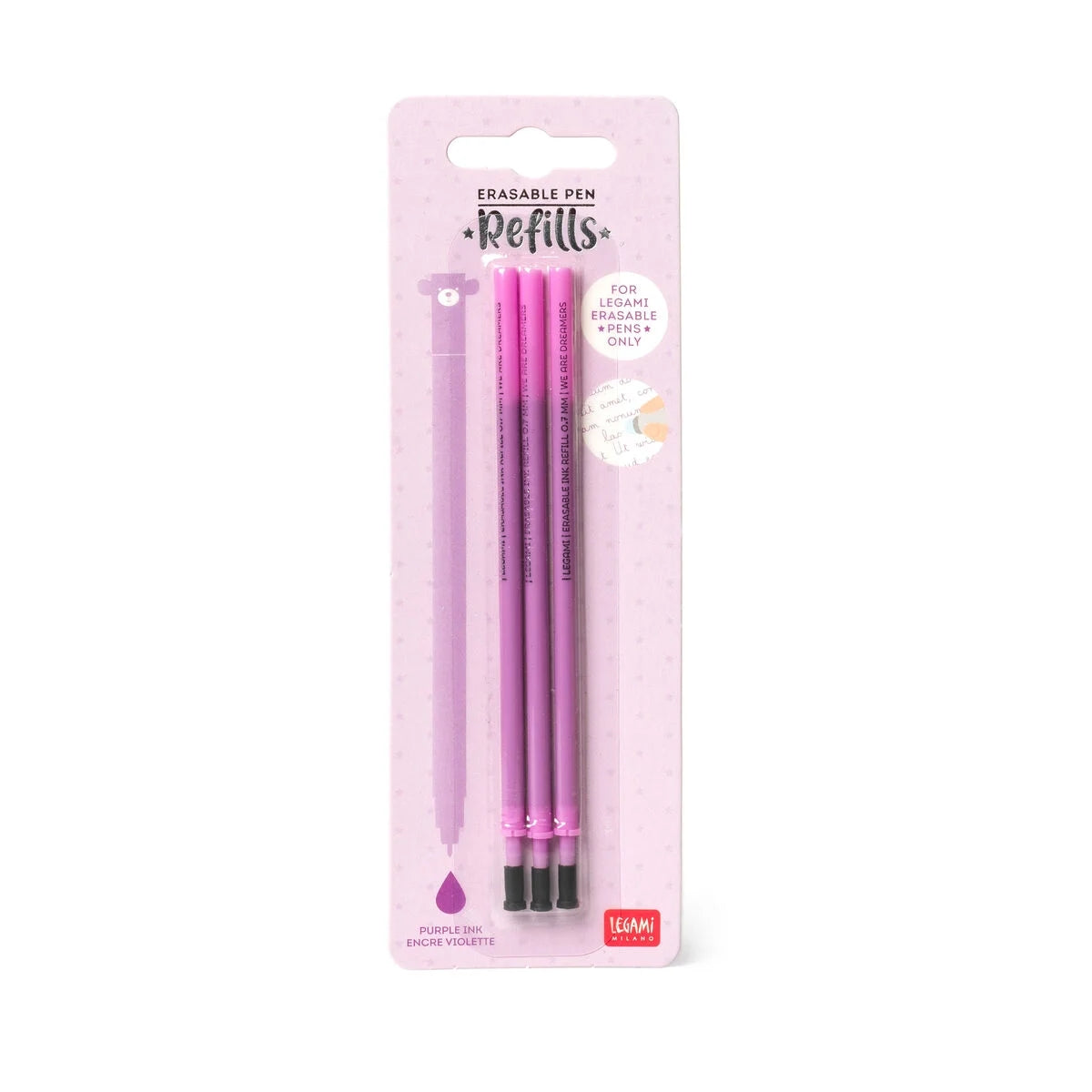 Erasable Purple Gel Pen Refills