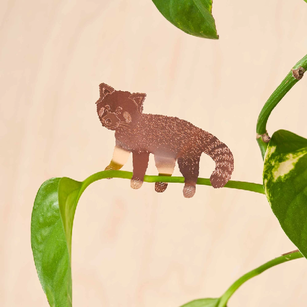 Red Panda Copper Houseplant Decoration