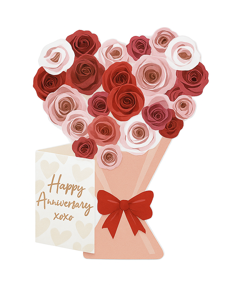 Roses Anniversary Card