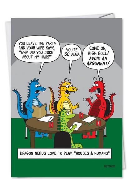 Dragon Nerds Birthday Card