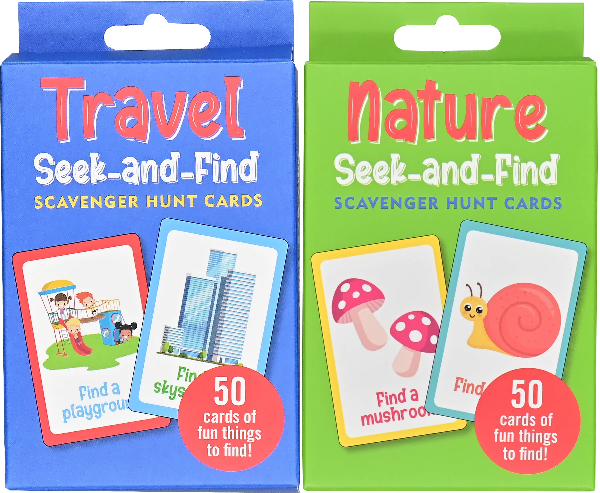 Seek-And-Find Scavenger Hunt Card Set | Nature And Travel