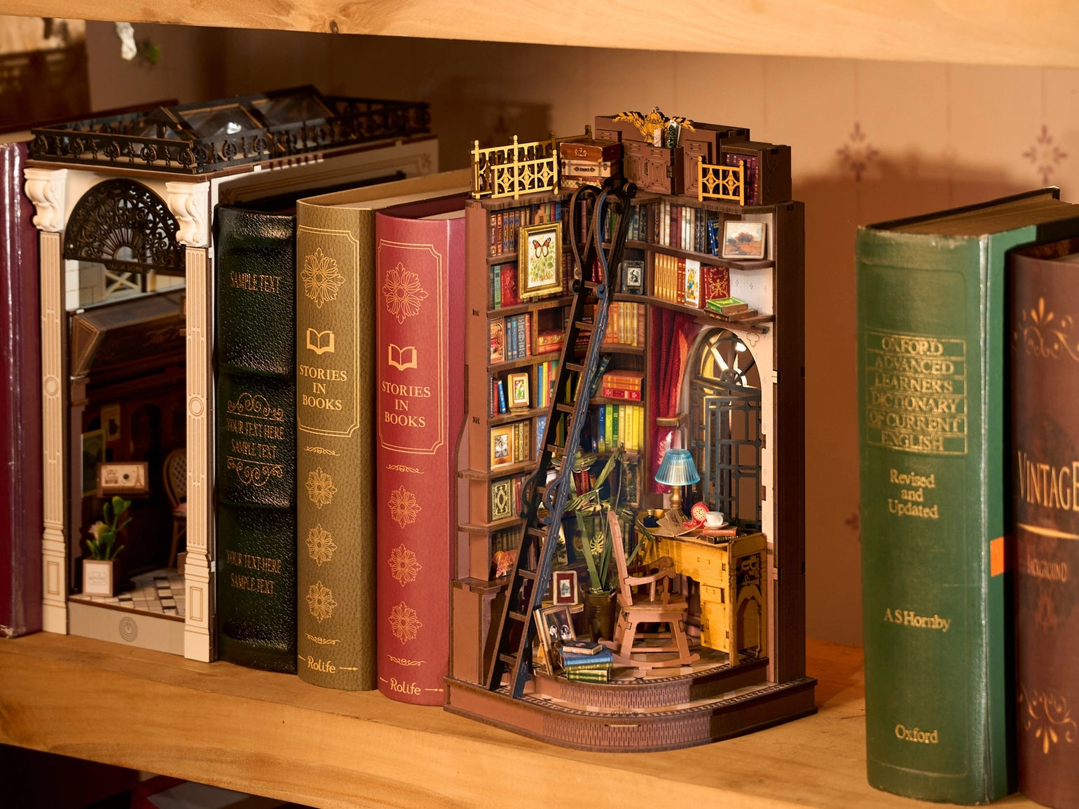 DIY Miniature Book Nook Kit | Silent Corner Study