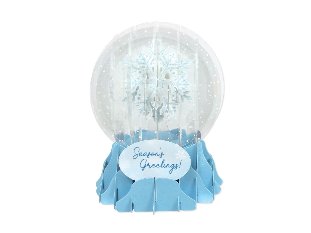 Snowflake Pop Up Snow Globe Card