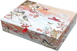 Snowy Songbirds Boxed Christmas Cards | Set of 20