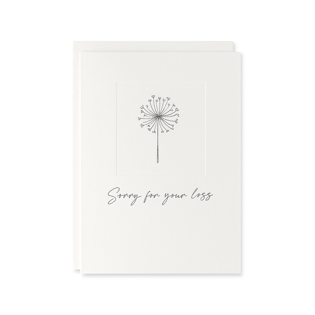 Sorry For Your Loss Sympathy Card