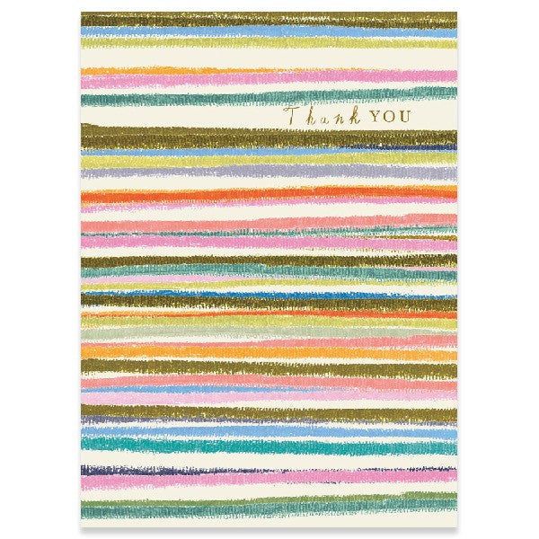 Stripes Thank You Card