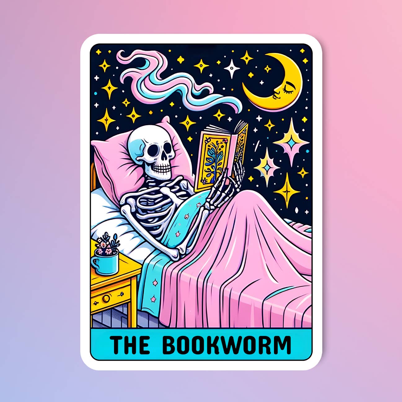 Bookworm Sticker
