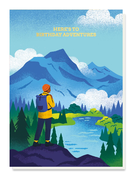 The Hiker Birthday Card
