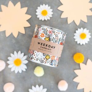 Weekday Candles Paint Tin Candle | Tobacco Flower