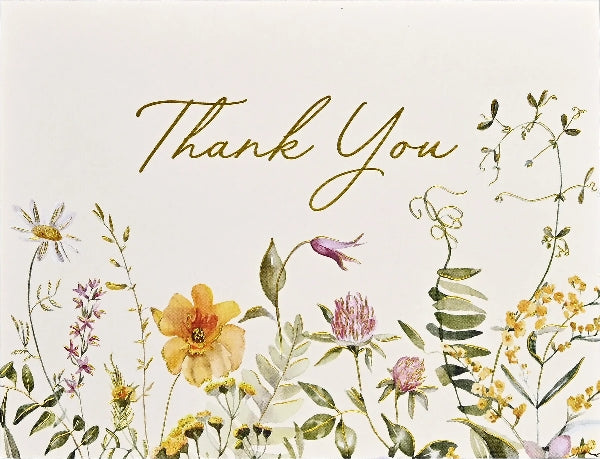 Premium Wildflowers Thank You Notecards