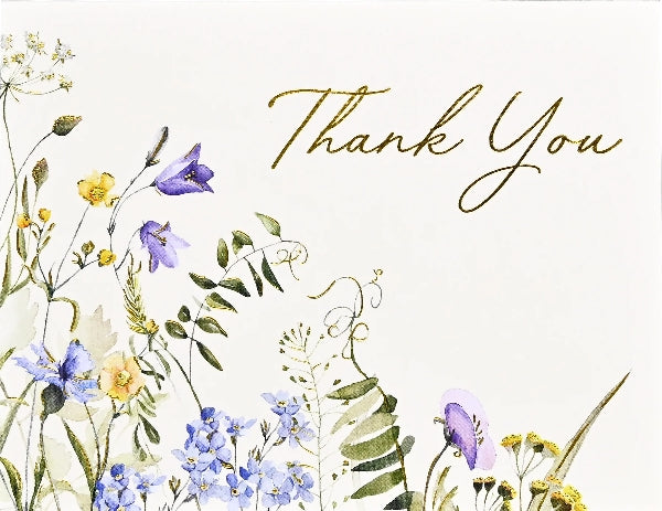 Premium Wildflowers Thank You Notecards