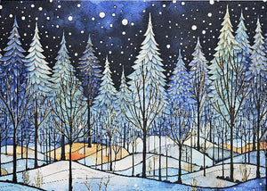 Winter Nightfall Boxed Holiday Cards | Set of 20