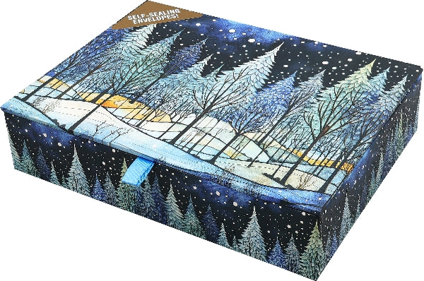 Winter Nightfall Boxed Holiday Cards | Set of 20