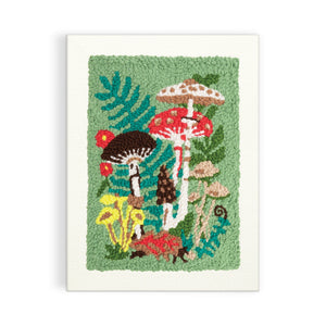 Galison Punch Needle Kit | Woodland Mushrooms