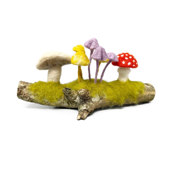 The Crafty Kit Co.DIY Needle Felting Kit | Woodland Toadstools