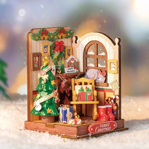 DIY Miniature House Kit | Christmas Fireplace