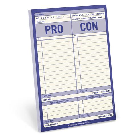 Knock Knock Notepad } Pro/Con