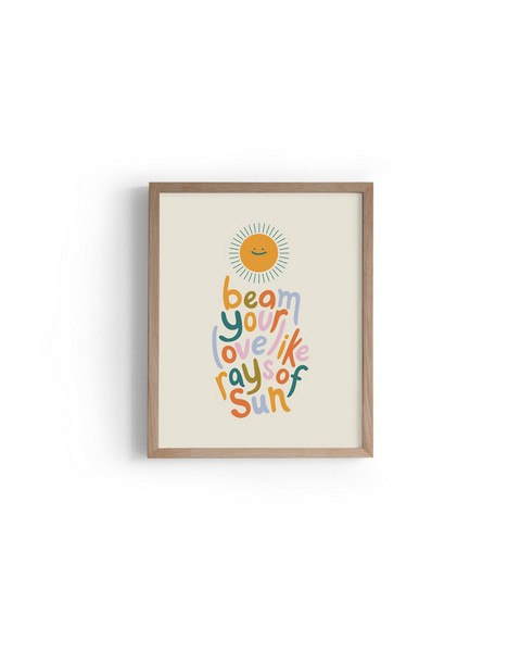 Denik 8x10 Art Print - Beam Your Love