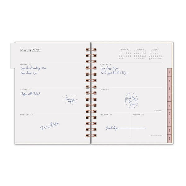 Studio Oh! 2023 12-Month Tabbed Spiral Planner | Be Kind To All Kinds