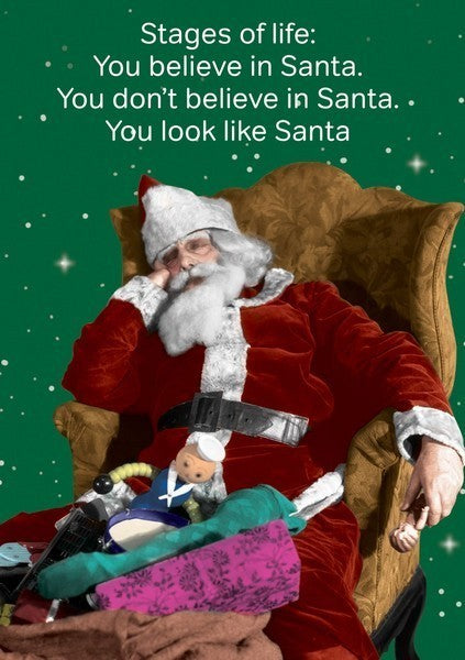 Believe in Santa Christmas Card