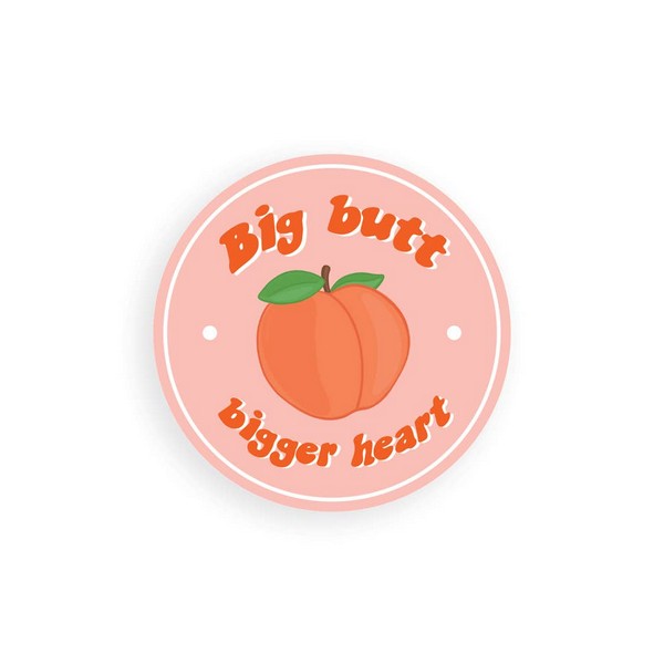 Big Butt Bigger Heart Sticker