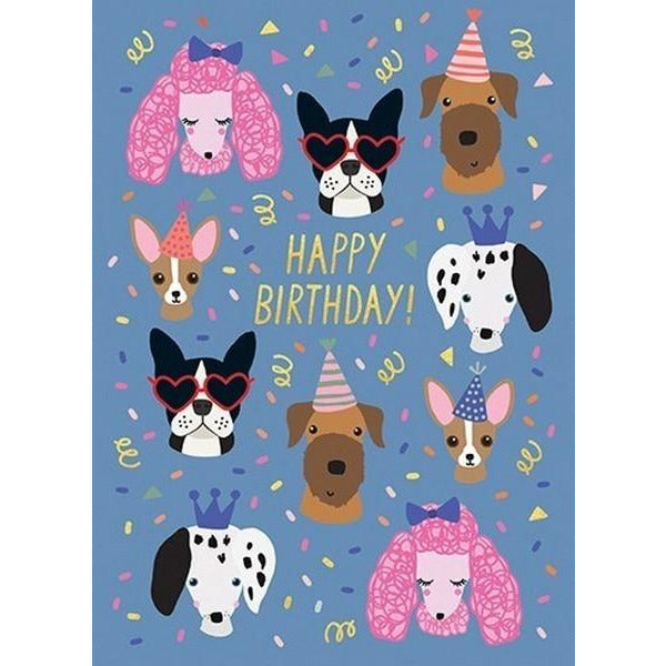 Party Dogs Birthday Card