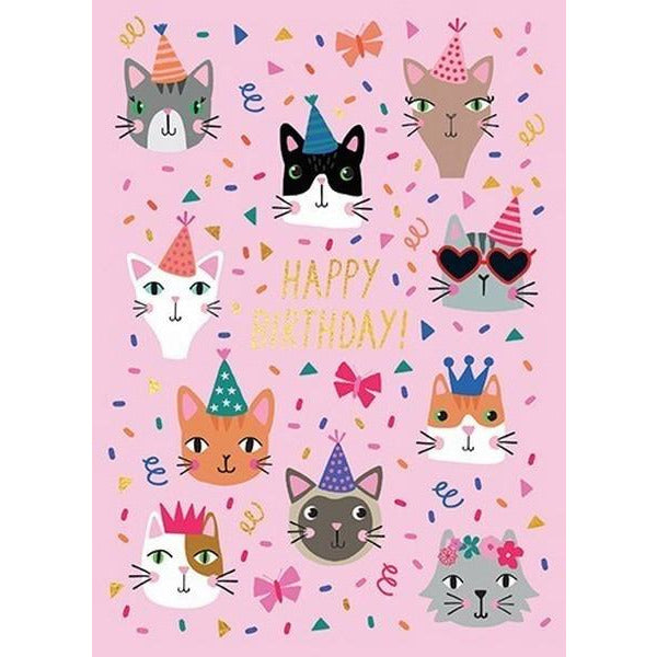 Party Cats Birthday Card