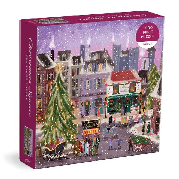 Galison 1000 Piece Holiday Puzzle | Christmas Square