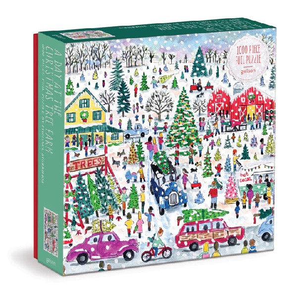 Galison 1000 Piece Holiday Puzzle | Christmas Tree Farm