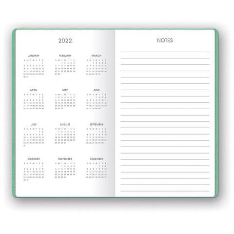 Mint Shimmer Mini Planner - 17 Month
