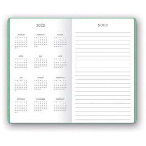 Mint Shimmer Mini Planner - 17 Month