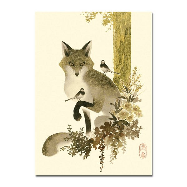 Fox and Birds - 2983