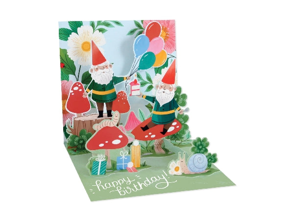 Gnomes Pop-Up Birthday Card