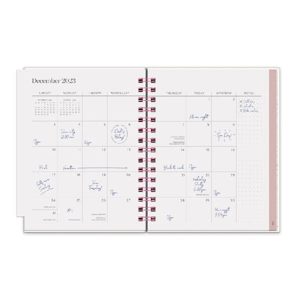 Studio Oh! 2023 12-Month Tabbed Spiral Planner | Good Vibrations