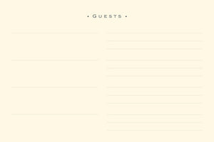 Seafoam Guest Book