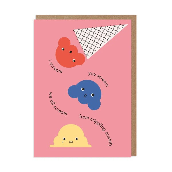 Crippling Anxiety Blank Card
