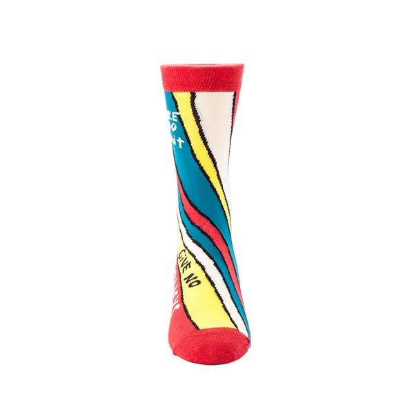 Blue Q Men's Crew Sock Take No Shit Give No Fucks | The Gifted Type