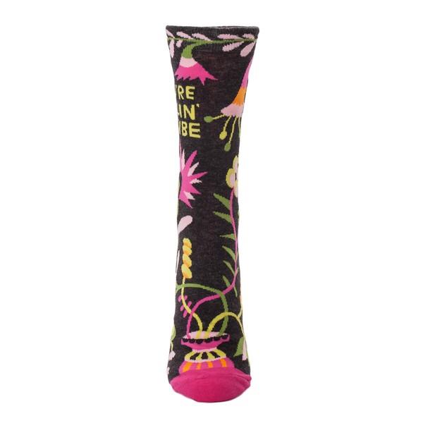 Blue Q Women's Crew Sock You're Killin' My Vibe | The Gifted Type