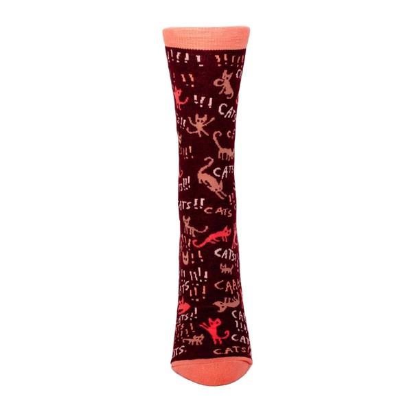 Blue Q Women's Crew Sock Cats! | The Gifted Type