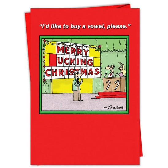 Buy A Vowel | Christmas Card